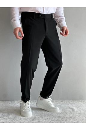 شلوار مشکی مردانه پاچه دوبل MENOFOURSWEAR - کد 902776615