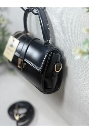 کیف دوشی مشکی زنانه چرم مصنوعی SİNİSA BAG - کد 934829819