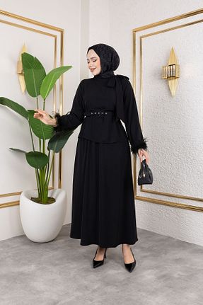 لباس حجاب نباتی زنانه رگولار Elif Artar - کد 934832543