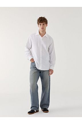 پیراهن سفید مردانه یقه کلاسیک LC Waikiki - کد 939375250