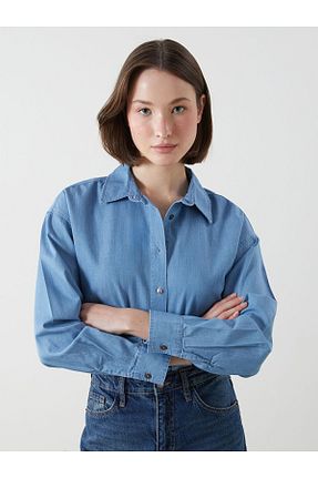 پیراهن رنگی زنانه یقه پیراهنی LC Waikiki - کد 941038056