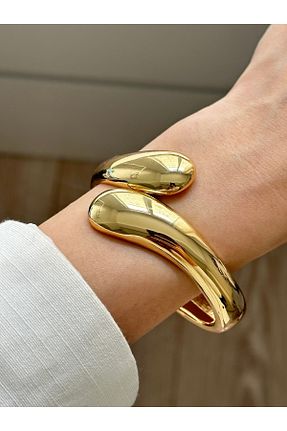 دستبند استیل (فولاد) زرد زنانه استیل ضد زنگ YOUES JEWELRY - کد 925853538
