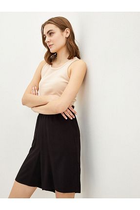 شلوارک و برمودا مشکی زنانه LC Waikiki - کد 936081040