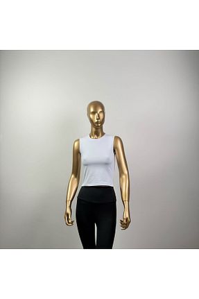بادی سفید زنانه یقه دوچرخه GokceKutseli - کد 934900454
