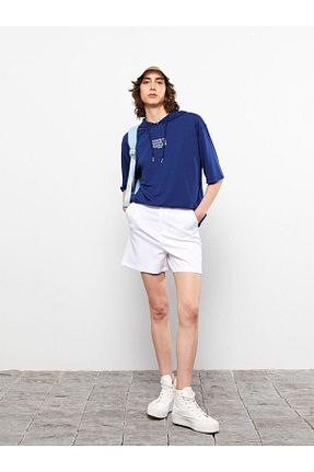 شلوارک و برمودا سفید زنانه Gabardin LC Waikiki - کد 936080995