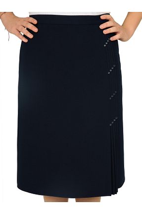 دامن سرمه ای زنانه پارچه Butik - کد 384025494