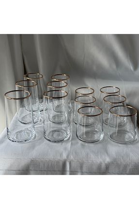 لیوان طلائی شیشه Şahika Kristal cama atılan imza - کد 922616114