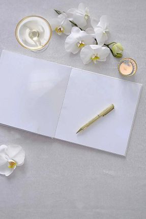 دفتر سفید چرم وگان Pera Wedding - کد 925579001
