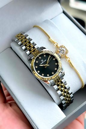 ساعت مچی طلائی زنانه 36 میلی متر Daniel Klein - کد 320913673