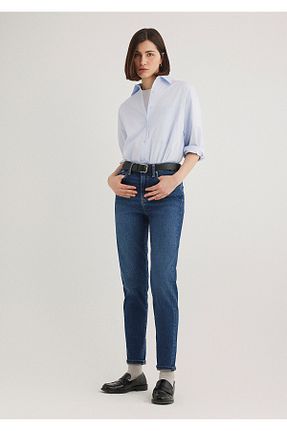 شلوار جین آبی زنانه پاچه تنگ Mavi - کد 124877903