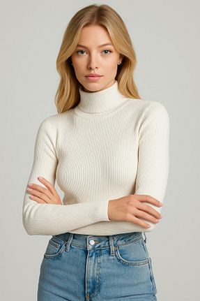 پلیور سفید زنانه ساده CATSPY - کد 934961721