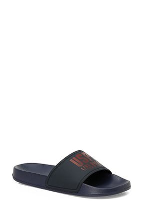 دمپائی سرمه ای مردانه پاشنه تخت U.S. Polo Assn. - کد 894017754