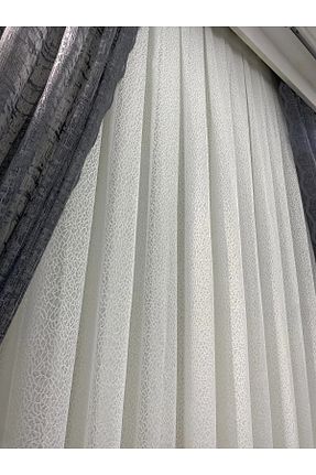 پرده توری سفید ریل دار beatiful - کد 866088280