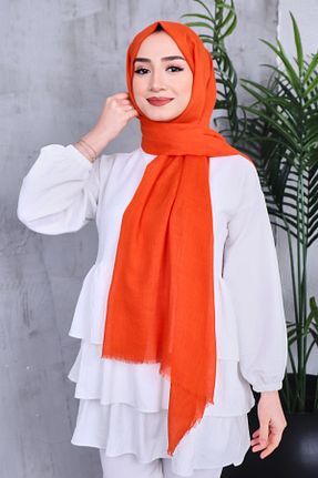 شال نارنجی زنانه پنبه پلی استر Golden Rose - کد 932830659