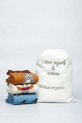 جوراب رنگی بچه گانه Buluş Organic - کد 855569825
