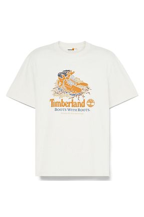 تیشرت سفید مردانه رگولار Timberland - کد 900279026