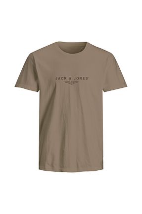 تیشرت بژ مردانه رگولار Jack & Jones - کد 905829419