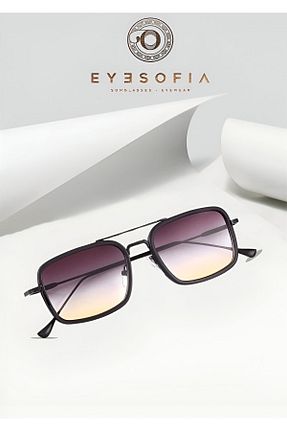 عینک آفتابی مشکی زنانه UV400 Eyesofia - کد 794502304