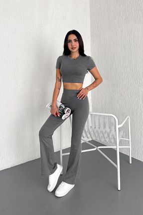 ست بالاتنه و پائین تنه رنگی زنانه بافت Denivy - کد 932865520