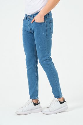 شلوار جین مشکی مردانه پاچه تنگ moda biz - کد 874766331