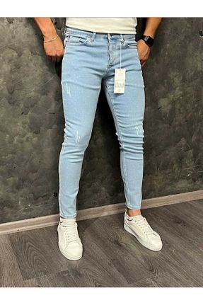 شلوار آبی مردانه لیکرا Kevser - کد 933359785