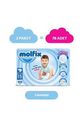 پوشک بچه 5 Molfix - کد 748024221