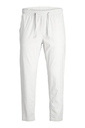 شلوار سفید مردانه الاستین Jack & Jones - کد 859864739