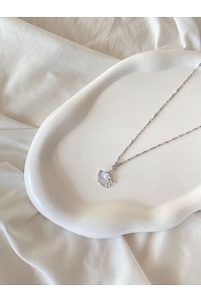 گردنبند استیل ( فولاد ) طوسی زنانه استیل ضد زنگ Asce Jewelry - کد 932884457