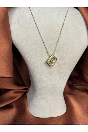 گردنبند استیل ( فولاد ) زرد زنانه استیل ضد زنگ Fam&Co Jewelry - کد 932884326