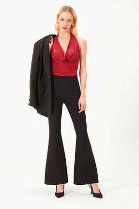 شلوار مشکی زنانه پلی استر Dressweden - کد 932887607