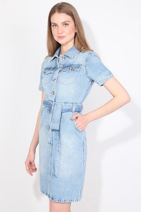 لباس آبی زنانه جین Bluewhite - کد 93863357