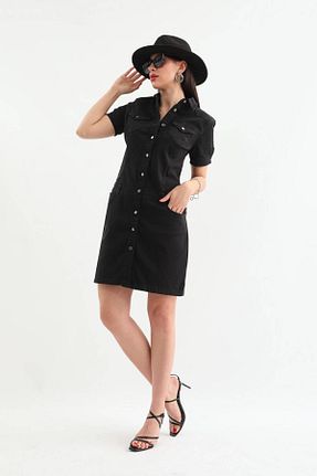 لباس مشکی زنانه جین Bluewhite - کد 768110697