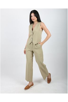 ست بالاتنه و پائین تنه سبز زنانه بافتنی DEQ FASHION - کد 932894649