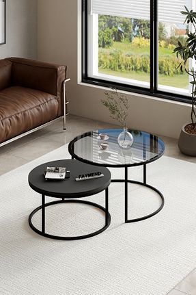 میز جلو مبلی بنفش فلزی FAYMEND - کد 932736303