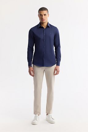 شلوار بژ مردانه بافتنی Avva - کد 904278611