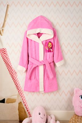 حوله پالتوئی نوزاد و کودک صورتی بچه گانه پنبه ای Miss Paris Home - کد 933369129