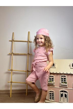 سرهمی صورتی بچه گانه آستین کوتاه ALPİDS - کد 933368690