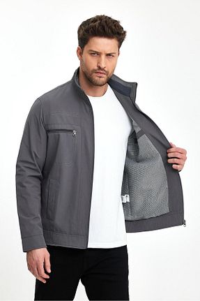 کاپشن طوسی مردانه رگولار Combin - کد 932913895