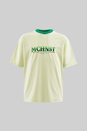 تیشرت زرد مردانه اورسایز Machinist - کد 918459247