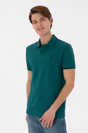 پولوشرت سبز مردانه پنبه ای U.S. Polo Assn. - کد 929858268