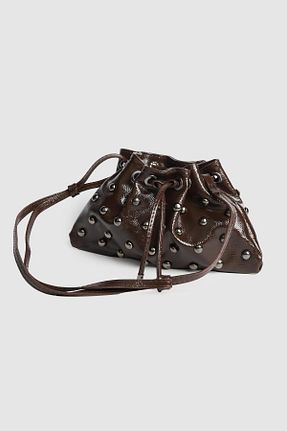 کیف دوشی قهوه ای زنانه NBİBAGS - کد 932917484
