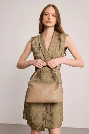 کیف دوشی بژ زنانه چرم مصنوعی Gusto - کد 930360828