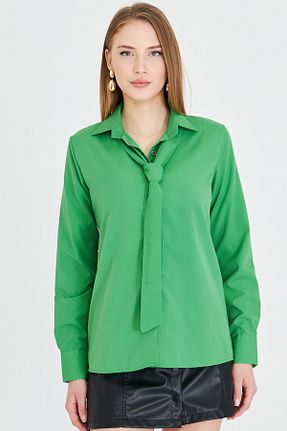 پیراهن سبز زنانه رگولار armonika - کد 932938910