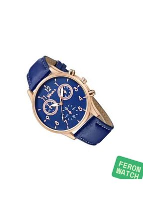 ساعت مچی سرمه ای مردانه استل (فولاد) Feron accessories - کد 932938816