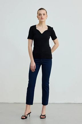 بلوز مشکی زنانه ساده Gusto - کد 930818338