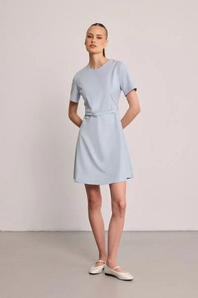 لباس آبی زنانه بافتنی Gusto - کد 930360929