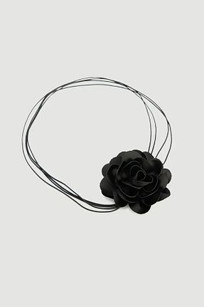گردنبند جواهر مشکی زنانه فلزی Gusto - کد 930360903