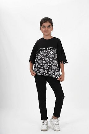 سوئیشرت مشکی بچه گانه طرح دار HayKids - کد 933615895