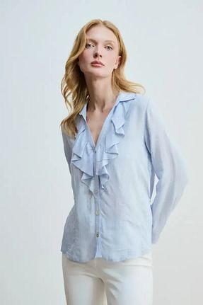 پیراهن آبی زنانه رگولار Gusto - کد 904643667