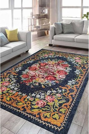 فرش رنگی قابل شستشو Çam Halı - کد 923095015